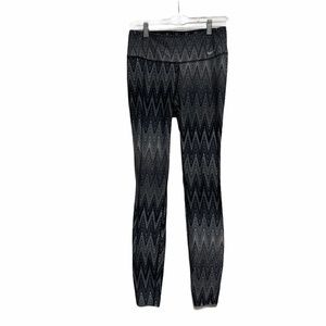 Nike Dri-Fit Zig Zag Print Leggings 522907 Sz S